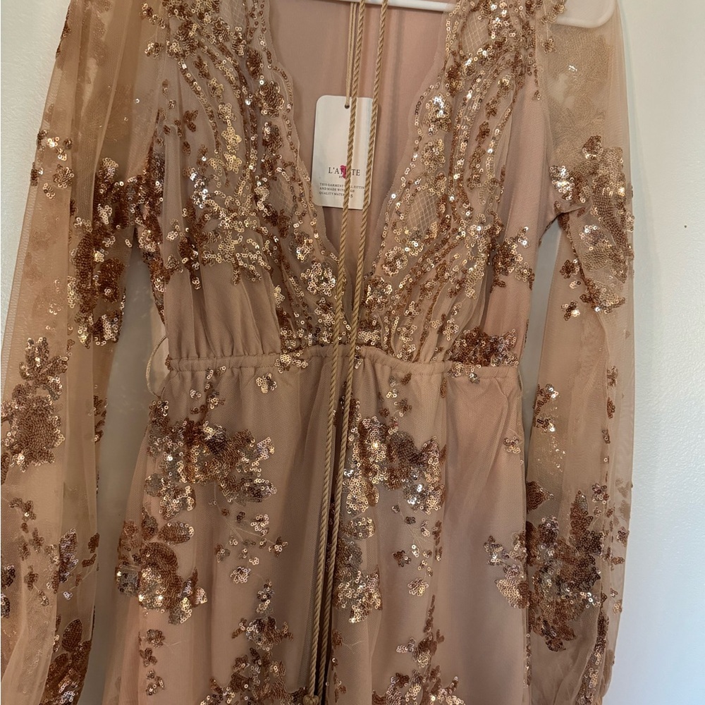 L'Atiste Sequin Embellished Dress